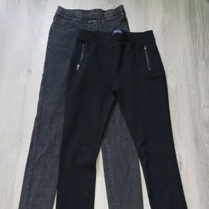 2 Piece Bundle Childern Place legging and H&M denim legging. Size 14